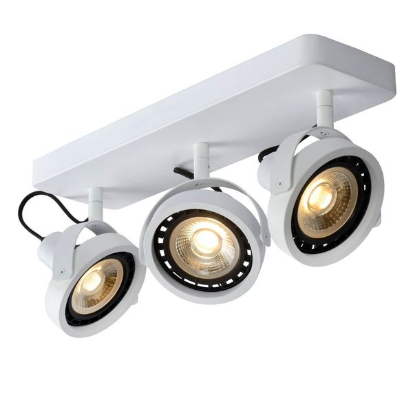 Lucide TALA LED LED Deckenleuchte 3x GU10 Dim-to-warm 3x 12W dimmbar 360° drehbar Weiß 95Ra 31931/36/31