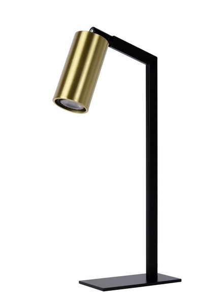 Lucide SYBIL Tischlampe GU10 360° drehbar Schwarz, Mattes Gold, Messing 45599/01/30