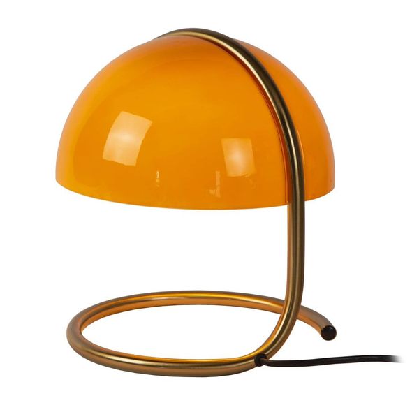 Lucide CATO Tischlampe E27 Orange, Mattes Gold, Messing 46516/01/53