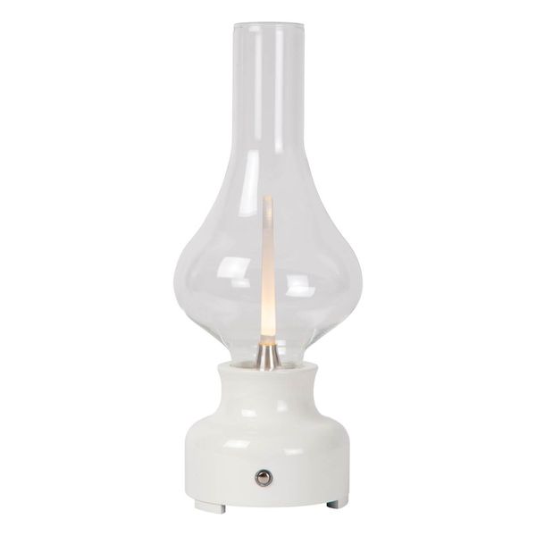 Lucide JASON LED Tischlampe 3-Stufen-Dimmer 2W dimmbar Weiß, Transparent 74516/02/31