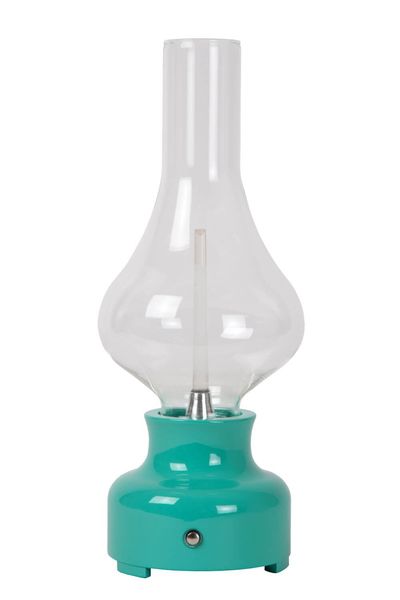 Lucide JASON LED Tischlampe 3-Stufen-Dimmer 2W dimmbar Türkis, Transparent 74516/02/37