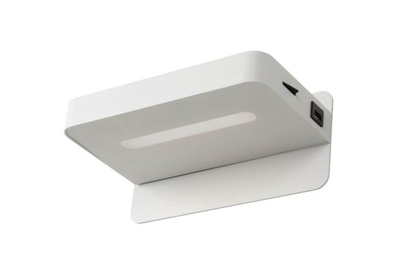 Lucide ATKIN LED Wandleuchte USB Aufladung 6W Weiß 77280/05/31