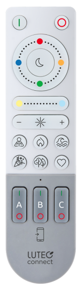 LUTEC Remote Fernbedienung für LUTEC Connect LED Leuchten und Lampen