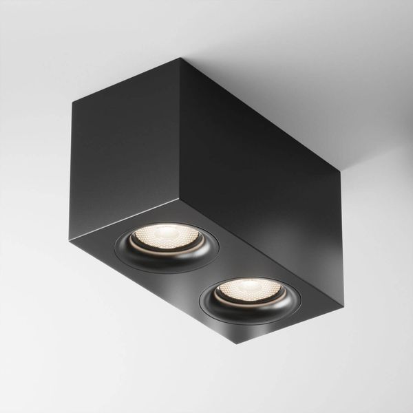 Maytoni Slim Deckenleuchte, Deckenlampe 2x GU10 Schwarz