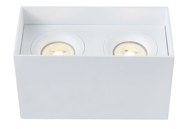 Maytoni Slim Deckenleuchte, Deckenlampe 2x GU10 Rahmenversenkt Weiss