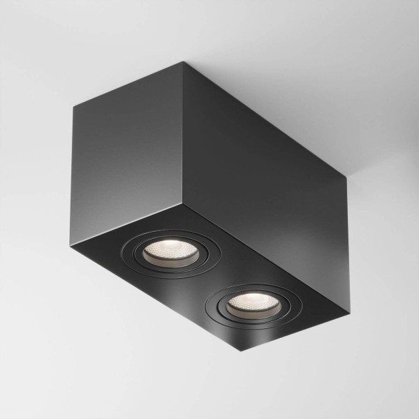 Maytoni Atom Deckenleuchte, Deckenlampe 2x GU10 Schwarz