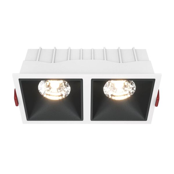 Maytoni Alfa LED Downlight, Einbauleuchte 30W Schwarz / Weiss 90Ra Warmweiss