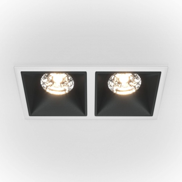 Maytoni Alfa LED Downlight, Einbauleuchte 30W Schwarz / Weiss 90Ra Neutralweiss