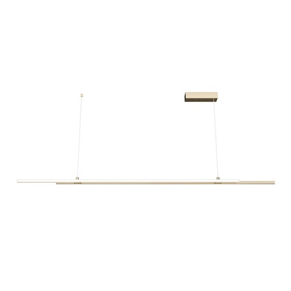 Maytoni Halo LED Pendelleuchte, Hängeleuchte 2x 48W dimmbar Messing Neutralweiss