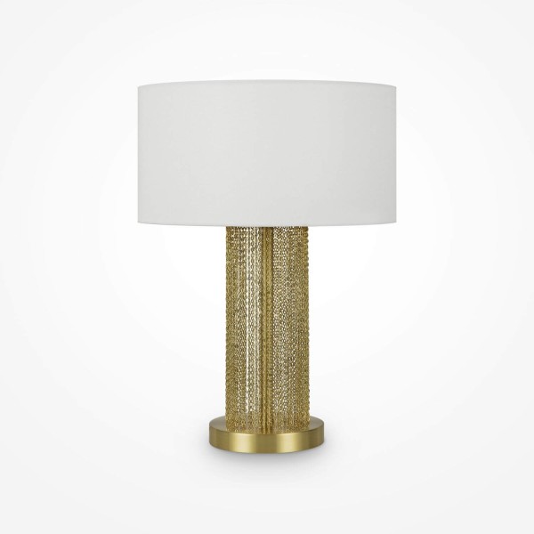 Maytoni Impressive Tischleuchte, Tischlampe E27 Gold-Farbe