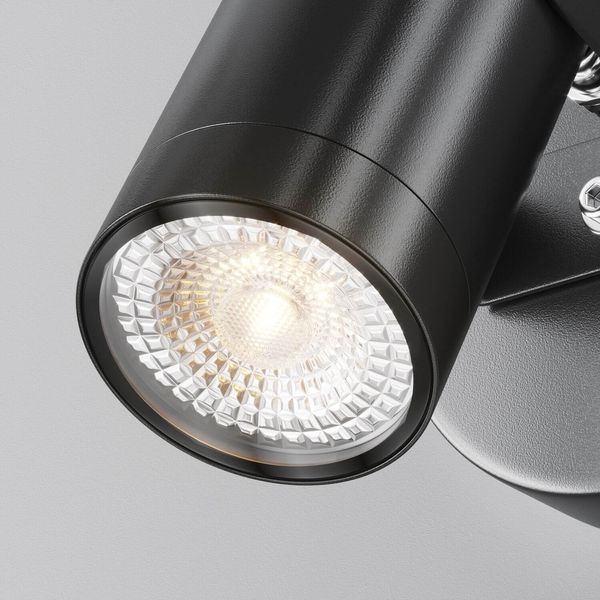 Maytoni Scope Wandleuchte, Wandlampe GU10 Schwarz IP65