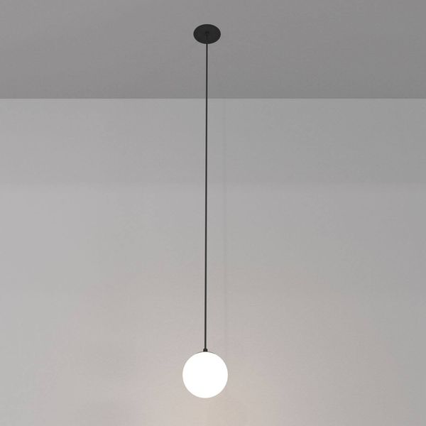 Maytoni Luna LED Pendelleuchte, Hängeleuchte 5W 210cm Schwarz 3000K 90Ra Warmweiss