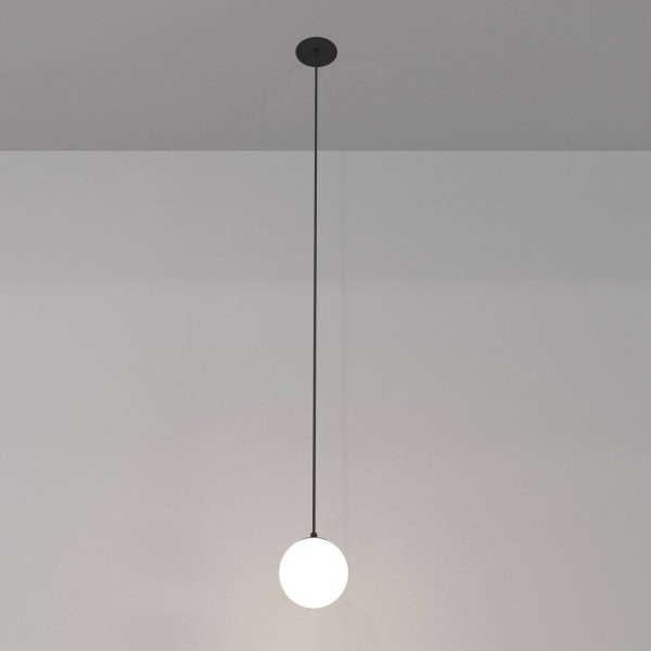 Maytoni Luna LED Pendelleuchte, Hängeleuchte 5W 210cm Schwarz 4000K 90Ra Neutralweiss