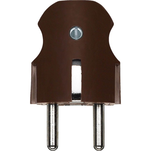 Merten 122415 Schutzkontakt-Stecker, dunkelbrasil