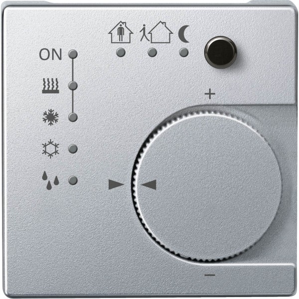 Merten 616860 KNX Raumtemperaturregler UP/PI mit Tasterschnittstelle 4fach, aluminium, System M