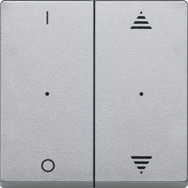 Merten 625660 Wippen für Tastermodul 2fach mit Aufdruck 1/0 und Auf/Ab, aluminium, System M