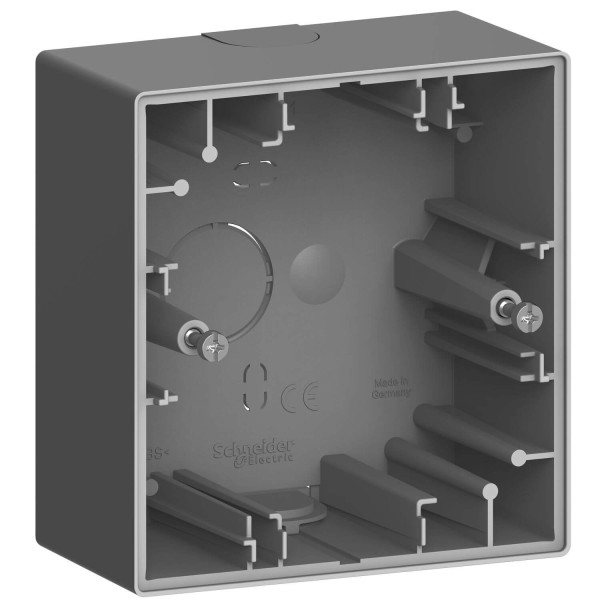 Merten MEG4014-6534 System Design, Aufputzgehäuse, 1-fach, Anthrazit