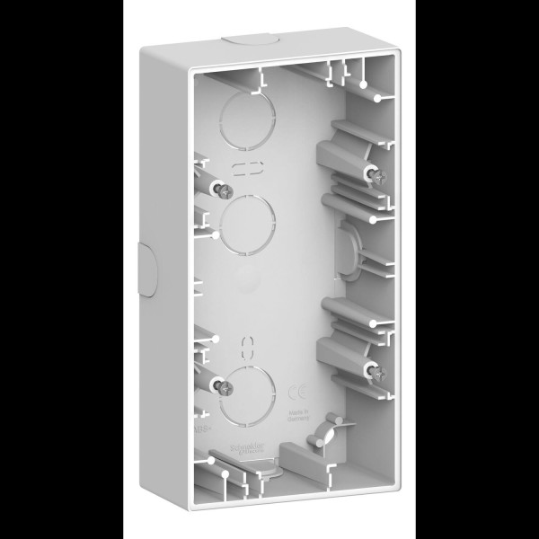 Merten MEG4024-6535 System Design, Aufputzgehäuse, 2-fach, Lotosweiß