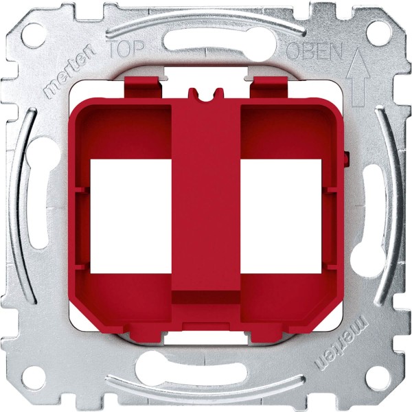 Merten MEG4566-0006 Tragplatten für Steckverbinder Modular Jack, rot