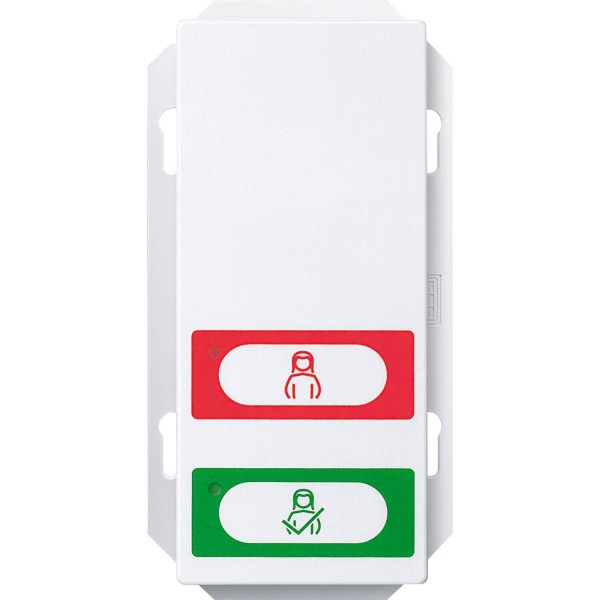 Merten MEG4852-0325 Zimmermodul mit Ruf-/Abstelltaster, aktivweiß glänzend, System M