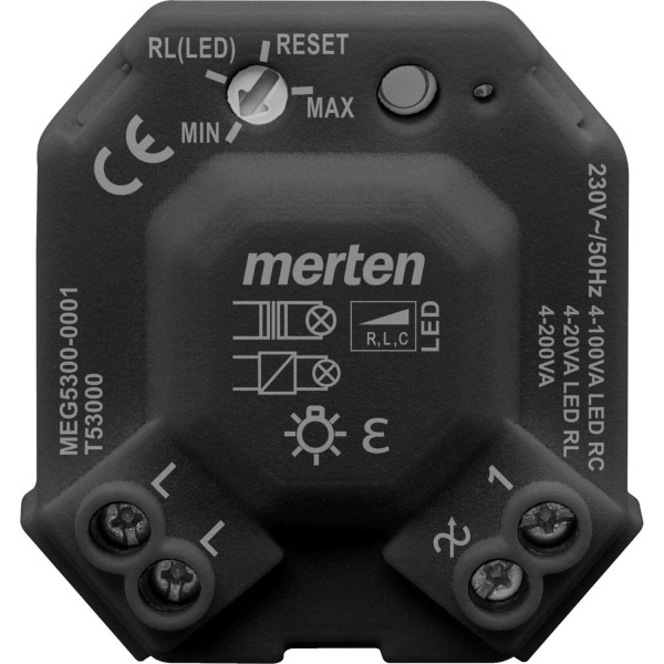 Merten MEG5300-0001 Universal LED Dimmermodul, schwarz