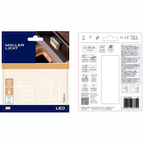 Müller Licht LED Schrankbeleuchtung Twalux Sensor 27700037