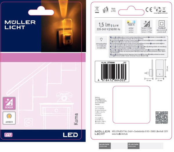 Müller Licht LED Orientierungslicht Kuma Sensor 27700046