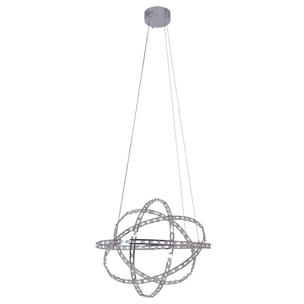 Näve Pendelleuchte COSMOS Ø60cm Warmweiss chrome 6136442