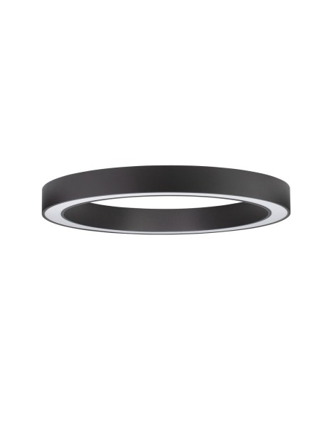 Nova Luce MORBIDO LED Deckenleuchte Schwarz 60W Steuerbare Lichtfarbe 8x80cm dimmbar 9345636