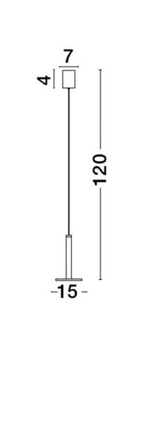 Nova Luce PALENCIA LED Pendelleuchte Messing 10W Warmweiss 120x15cm 1703301201