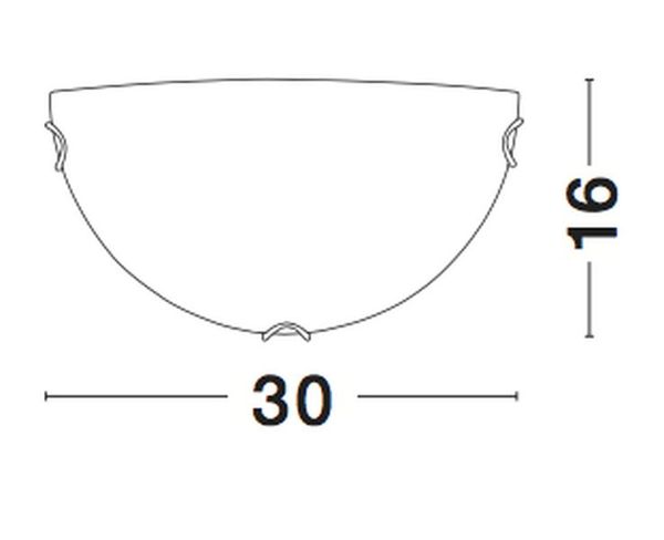 Nova Luce ANCO Wandleuchte E27 Weiß 30x7,5x16cm dimmbar 600403