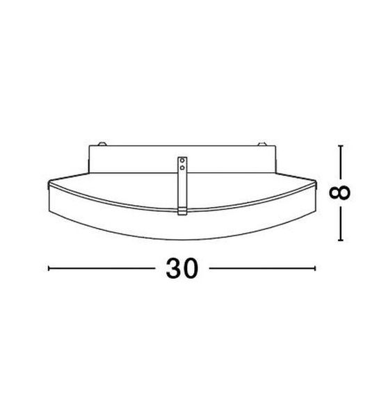 Nova Luce GIORNO Deckenleuchte E27 Weiß 8x30cm dimmbar 605801