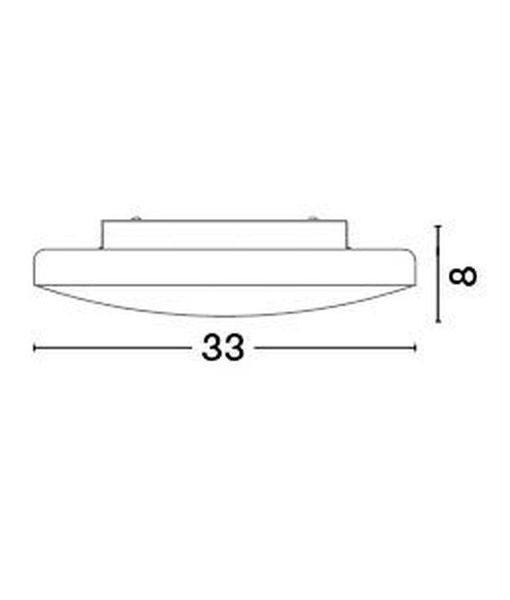 Nova Luce IVI Deckenleuchte E27 2-fach Weiß 8x33cm dimmbar 6100522