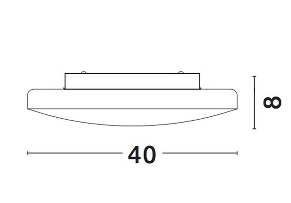 Nova Luce IVI Deckenleuchte E27 2-fach Weiß 8x40cm dimmbar 6100523