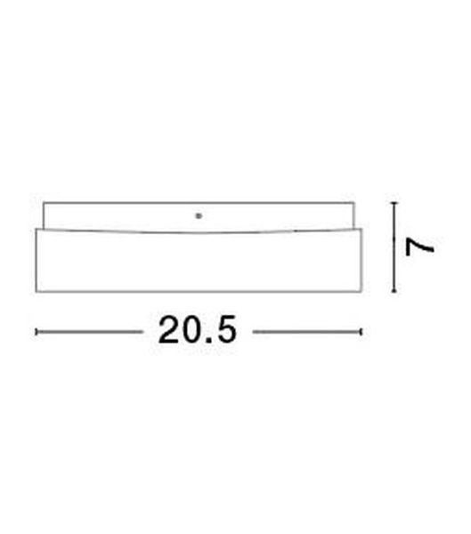 Nova Luce CUBE Deckenleuchte E27 Weiß 20,5x20,5x7cm dimmbar 6110041