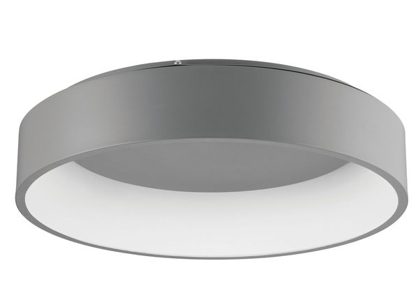 Nova Luce RANDO LED Deckenleuchte Grau 42W Warmweiss 13x60cm 6167208