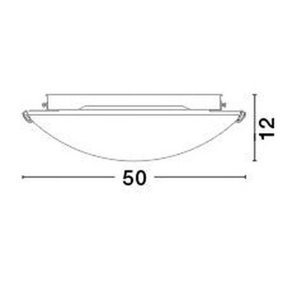 Nova Luce ERA Deckenleuchte E27 4-fach Weiß 12x50cm dimmbar 6311803