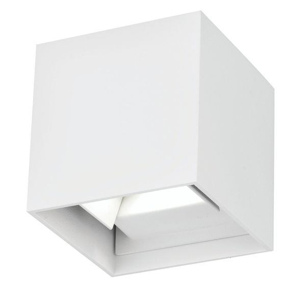 Nova Luce COMO LED Wandleuchte Weiß 2x3W IP54 Warmweiss 11,2x11,2x11,2cm 747406