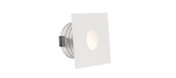 Nova Luce PASSAGIO LED Wandeinbauleuchte Weiß 1W IP54 Warmweiss 3,9x2,2x3,9cm 8058001