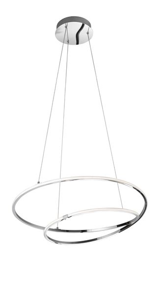 Nova Luce VIAREGGIO LED Pendelleuchte Chrom 28W Warmweiss 120x56cm 8101201