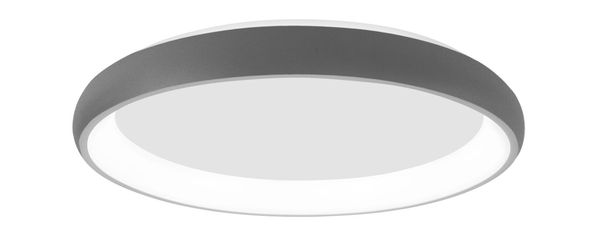 Nova Luce ALBI LED Deckenleuchte Grau 50W Warmweiss 8,5x61cm dimmbar 8105617