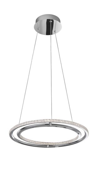 Nova Luce LIVORNO LED Pendelleuchte Chrom 29W Warmweiss 120x45cm 8107402