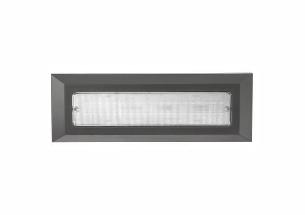 Nova Luce PULSAR LED Wandleuchte Grau 4W IP54 Warmweiss 23x3x8cm 811501