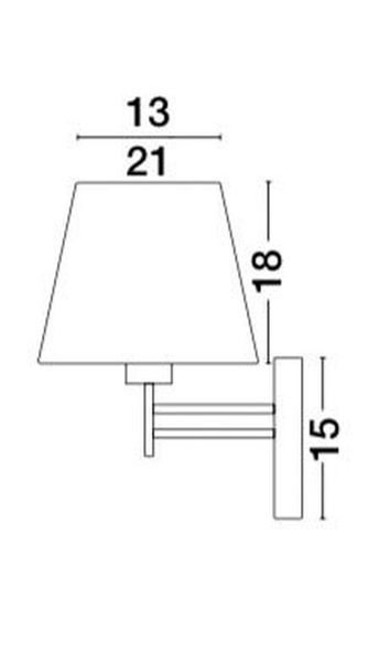 Nova Luce LOGAN Wandleuchte E27 Weiß 21x25,5x32cm dimmbar 8126161