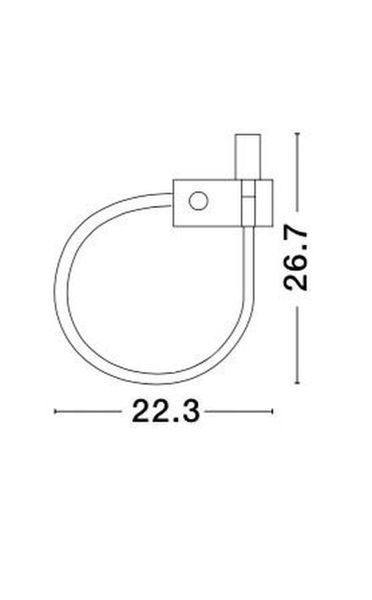 Nova Luce GENEVA LED Wandleuchte Weiß 3W Warmweiss 22,3x4,8x26,7cm 8126581