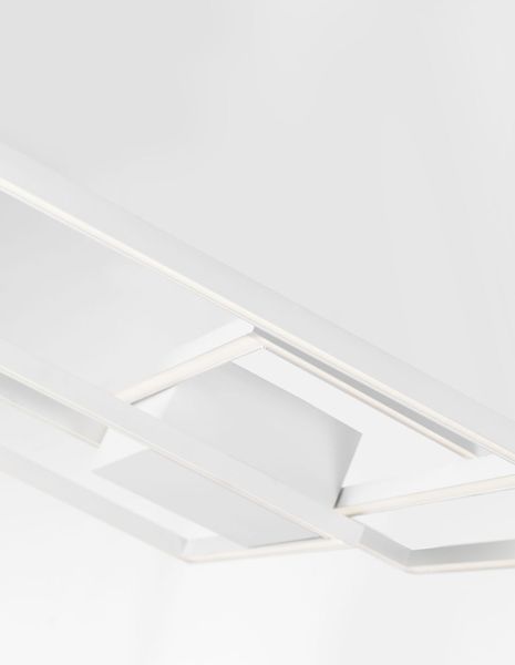 Nova Luce BILBAO LED Deckenleuchte Weiß 42W Warmweiss 56x56x8,5cm 8160161