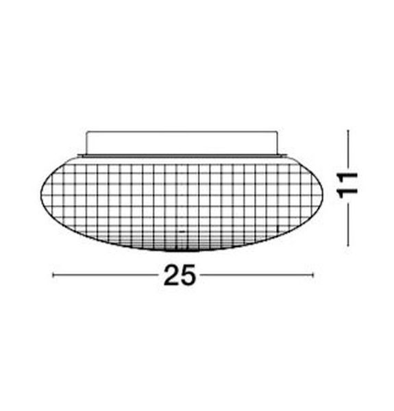 Nova Luce SENS Deckenleuchte E27 Weiß IP44 11x25cm dimmbar 838122