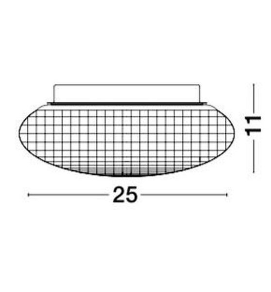 Nova Luce SENS Deckenleuchte E27 Rauchigchrom IP44 11x25cm dimmbar 838124