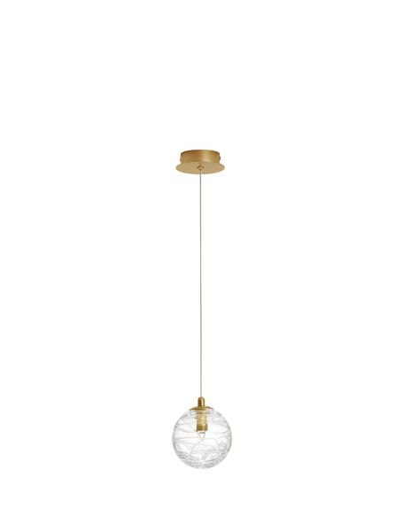 Nova Luce COEN Pendelleuchte G9 Gold 200x12cm dimmbar 9006041