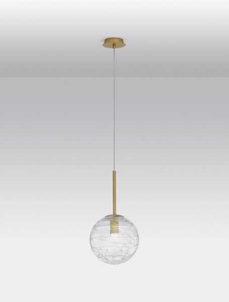 Nova Luce COEN Pendelleuchte G9 Gold 200x25cm dimmbar 9006042